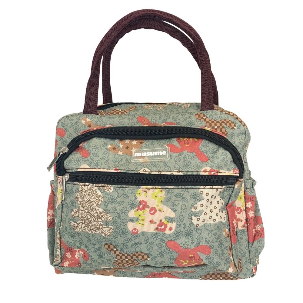 Lunch Bag Cooler Meal Prep Food Dinner Makeup Bag Women Kids Rabbit Bunny New
